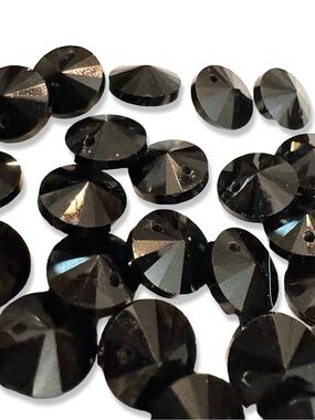 3 for $12 50 Pieces Vintage Faceted Disc Beads, 10mm